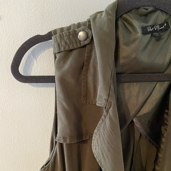 Velvet Heart Green Trench Vest - Picture 4 of 5